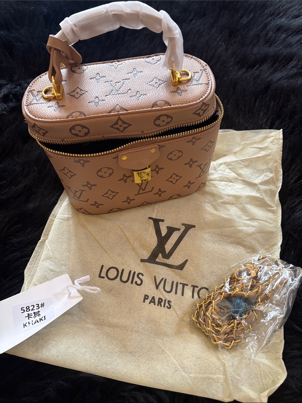 Louis Vuitton Pink Monogram Mini Vanity Bag with Gold Hardware - Picture 6 of 9